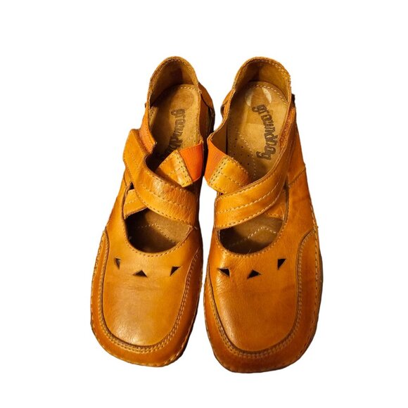 GROUND HOG ORANGE Mary Jane/ Doll shoes - Picture 4 of 6